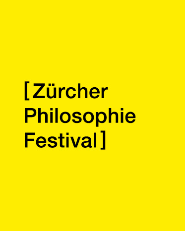 Logo auf gelbem Grund, Zürcher Philosophie Festival